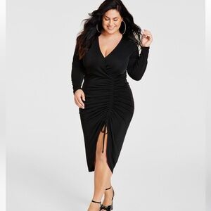 Nina Parker Chic Black Long Sleeve Dress 1X